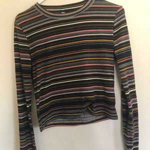 colored striped shirt